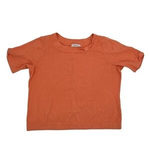 Christopher & Banks Orange Short Sleeve Blouse Size XL Petite Women’s